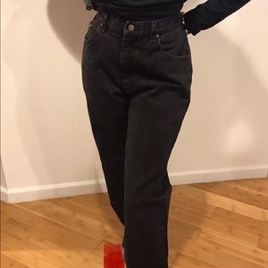 Black womens denim jeans